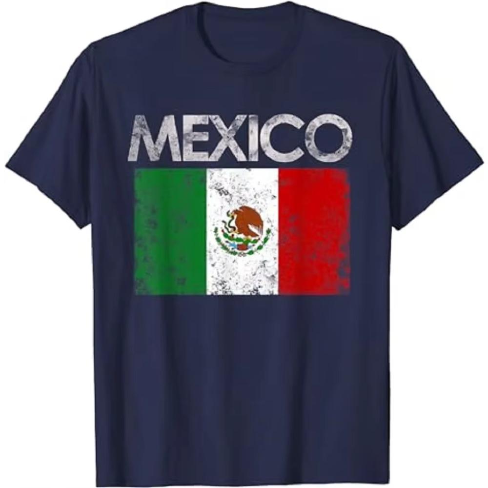 Vintage Mexico Mexican Flag Pride Gift T-Shirt