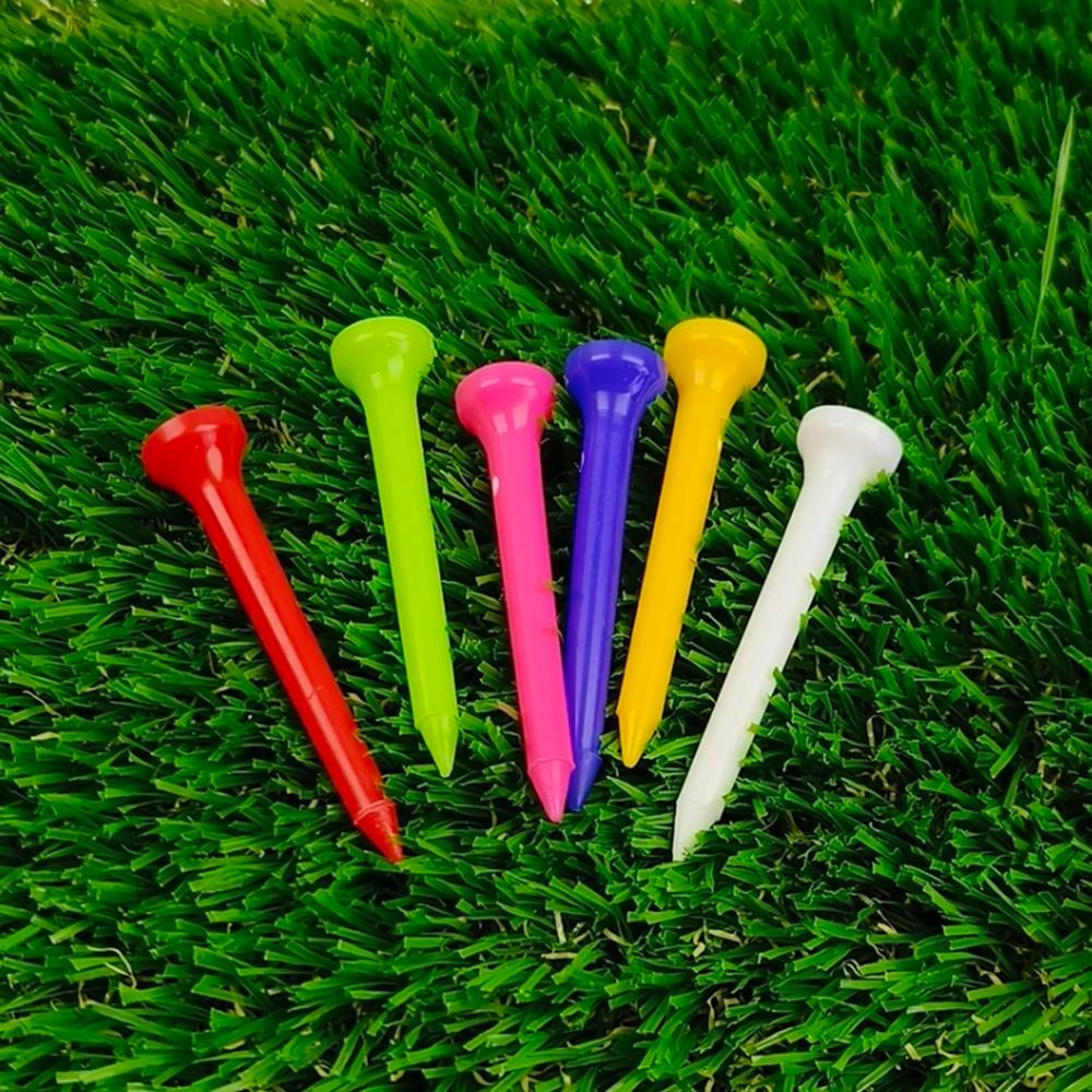 50 Pieces of Golf Tee Plastic Durable Mixed Color 4 Sizes Available Golf Tee Accessories
