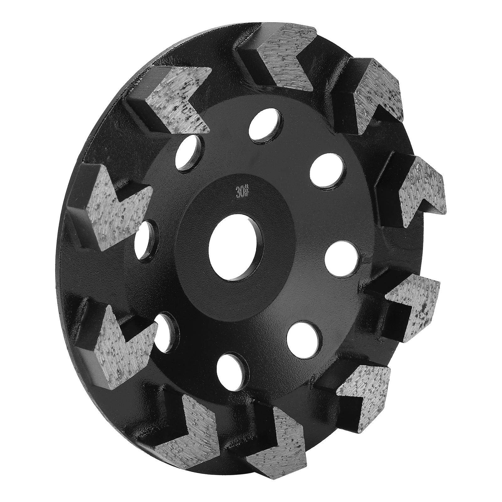 

Алмазный шлифовальный круг чашка 10 зубьев черный 150 мм 30# сетка для шлифования бетона камня цемента