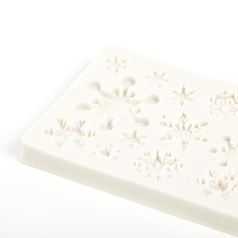 Christmas Snowflake Silicone Fondant Mold Cake Decorating Border Baking Mould 3D
