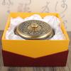 European light luxury ashtray with cover bedroom anti-fly ash household creative personality trend living room retro bronze ashtray