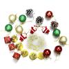 Christmas Decorations with Bells Candy Sticks Stars Gift Boxes and Santa Ornaments Christmas Tree Decoration Items  - (104 Pcs) Multicolor