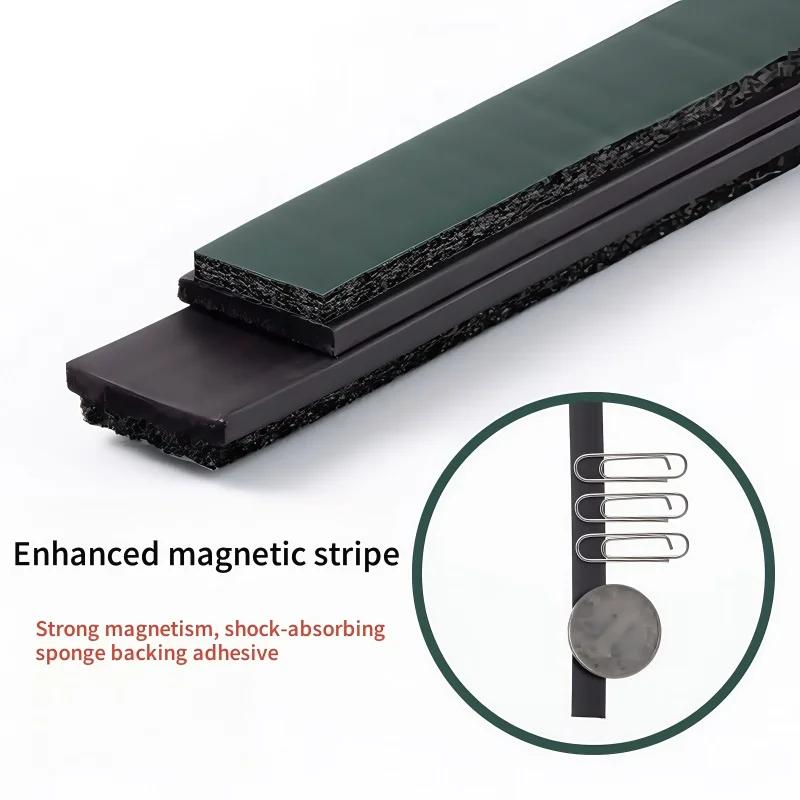 1-5 Meter magnetisches selbstklebendes Türdichtungsband Flexibles Magnetband für Türfenster staubdicht Antikollision Wasserdicht