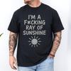 I'm a F*cking Ray of Sunshine Shirt, Funny Quote Graphic Tee, Sarcastic Shirt Men Women, Bold Statement T Shirt, Unisex Comfort Fit Gift