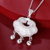 S999 Sterling Silver Year-After-Year Peace Baby Longevity Lock – Pure Silver Full Moon Gift