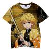Trendy Anime T-shirt Men/Women Demon Slayer Kimetsu No Yaiba 3D Printed T-shirt Casual Tees