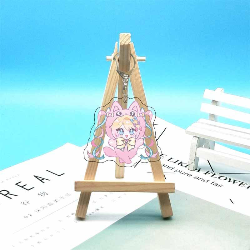 6cm Anime chain Needy Girl Overdose Women Chain For Men Ring Acrylic Car ring Party Pendant Cos Girls Gift