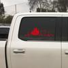 Car Window Side Sticker Fit Pickup Truck Camper Graphics Heartbeat Trees Decor Decal Vinyl Film Cover Auto Tuning Accessories