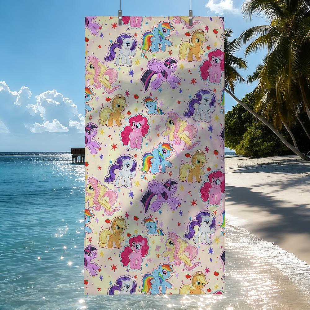 HB My L-Little P-Pony Towel Quick Drying Beach Towels Are Suitable For Swimming Pools Camping Yoga And The Gym