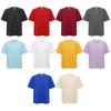 Camiseta unisex informal de manga corta de algodón para niños y niñas, holgada y transpirable con cuello redondo.