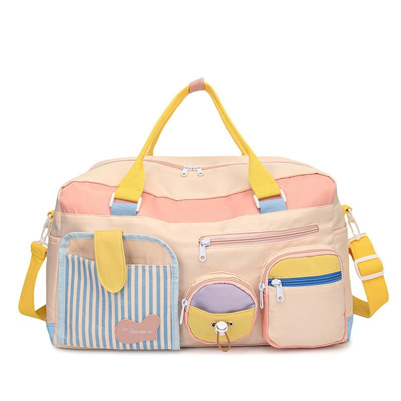 

Travel short-distance light luggage bag women s large-capacity wet and dry separation yoga fitness bag premium sense portable travel bag розовый