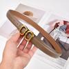 Pu Leather Belt For Women Metal Buckle Waist Strap Female Jeans Dress Trouser All-Match Decorative Waistband