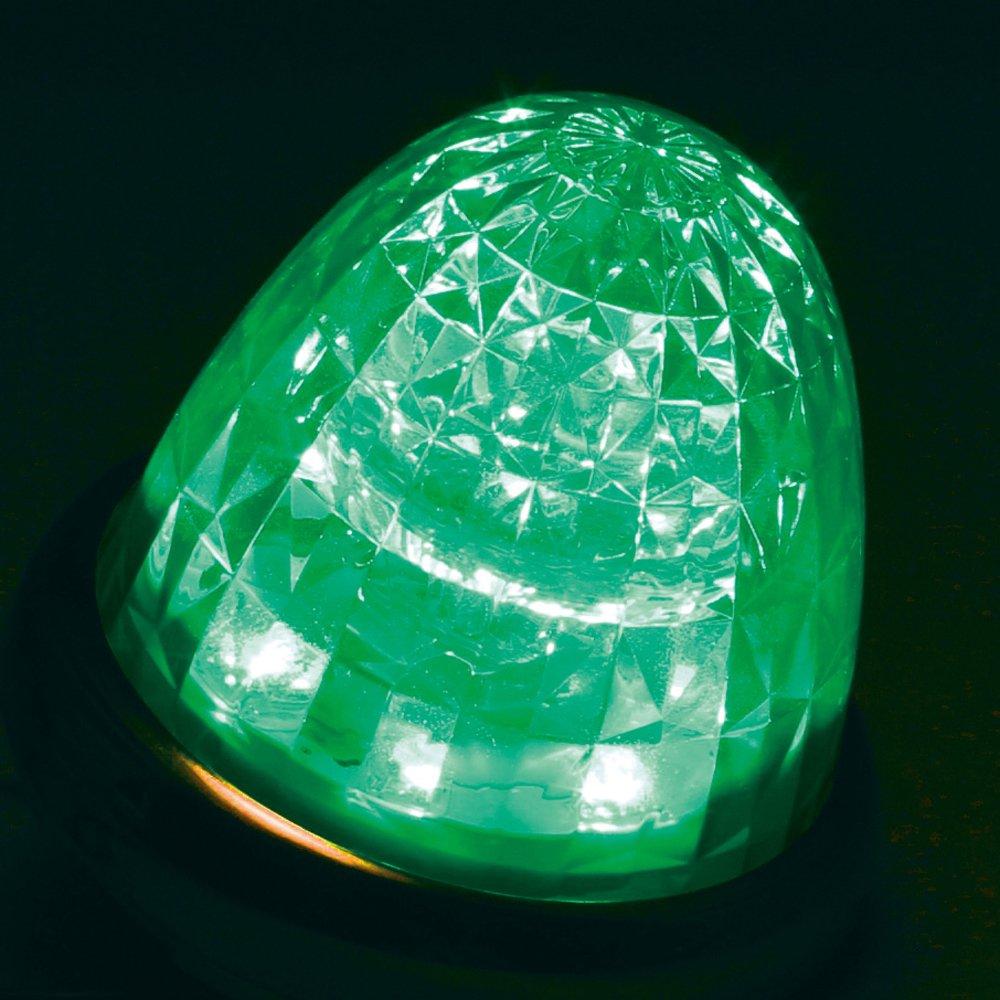 Tsuchiya Yac CE-164 Car Supplies, LED Marker Lamp, Supermeteor Marker, Green/Green (Light), 12/24V