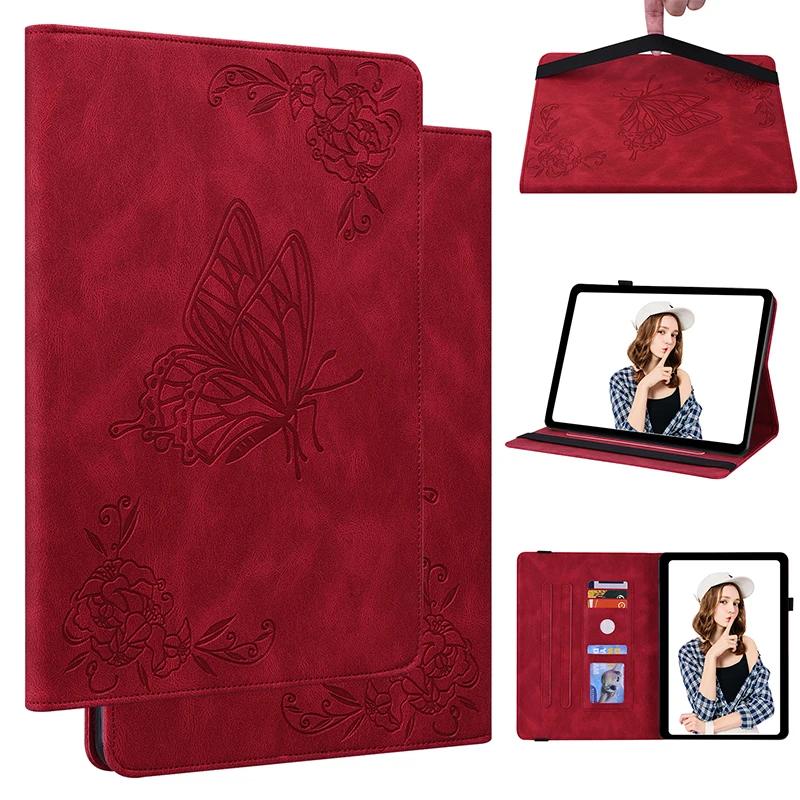 

Leather Case for Samsung Galaxy Tab A11 A9 + 8.7 Plus S5e T720 Tablet Cover Tab A 10.1 T510 A8 X200 X115 10.5 A7 Lite 10.4 Case Tab A11 11 червоний