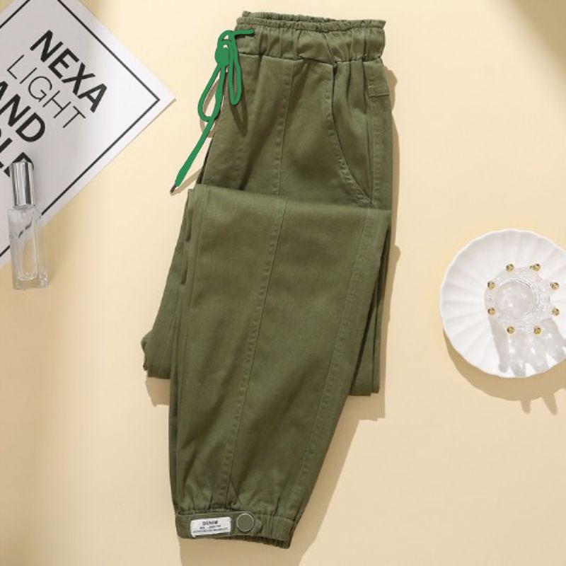 Joggers Cargo da Donna Taglie Forti Vita Elastica Pantaloni Affusolati Pantaloni Corti