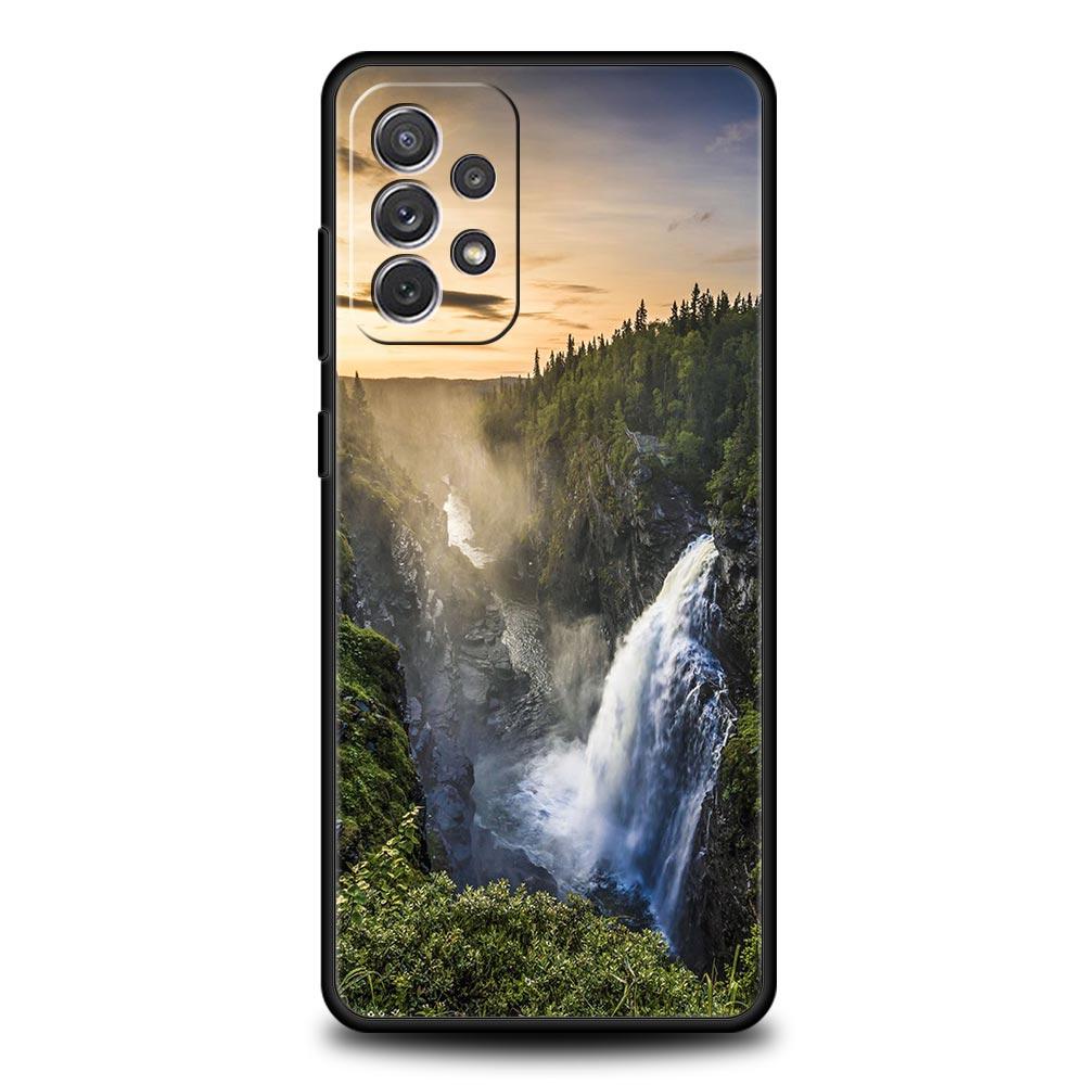 Phone Case For Samsung Galaxy A13 A51 A71 A41 A31 A21S A11 A03S A12 A32 A52 A23 A33 A53 A73 5G Cover Forest Beach Sunrise Nature