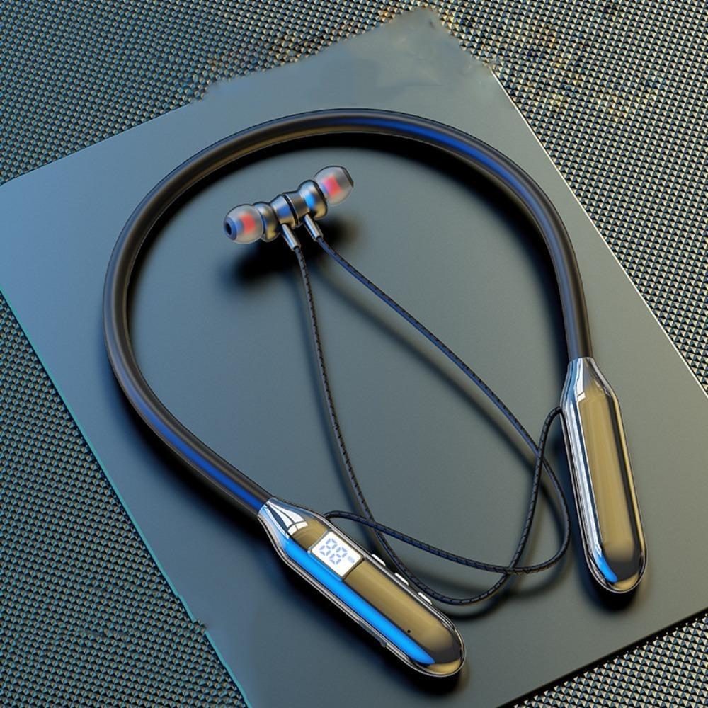 Neck Mounted Wireless Bluetooth Earphones Magnetic Suction Sports Headsets Outdoor