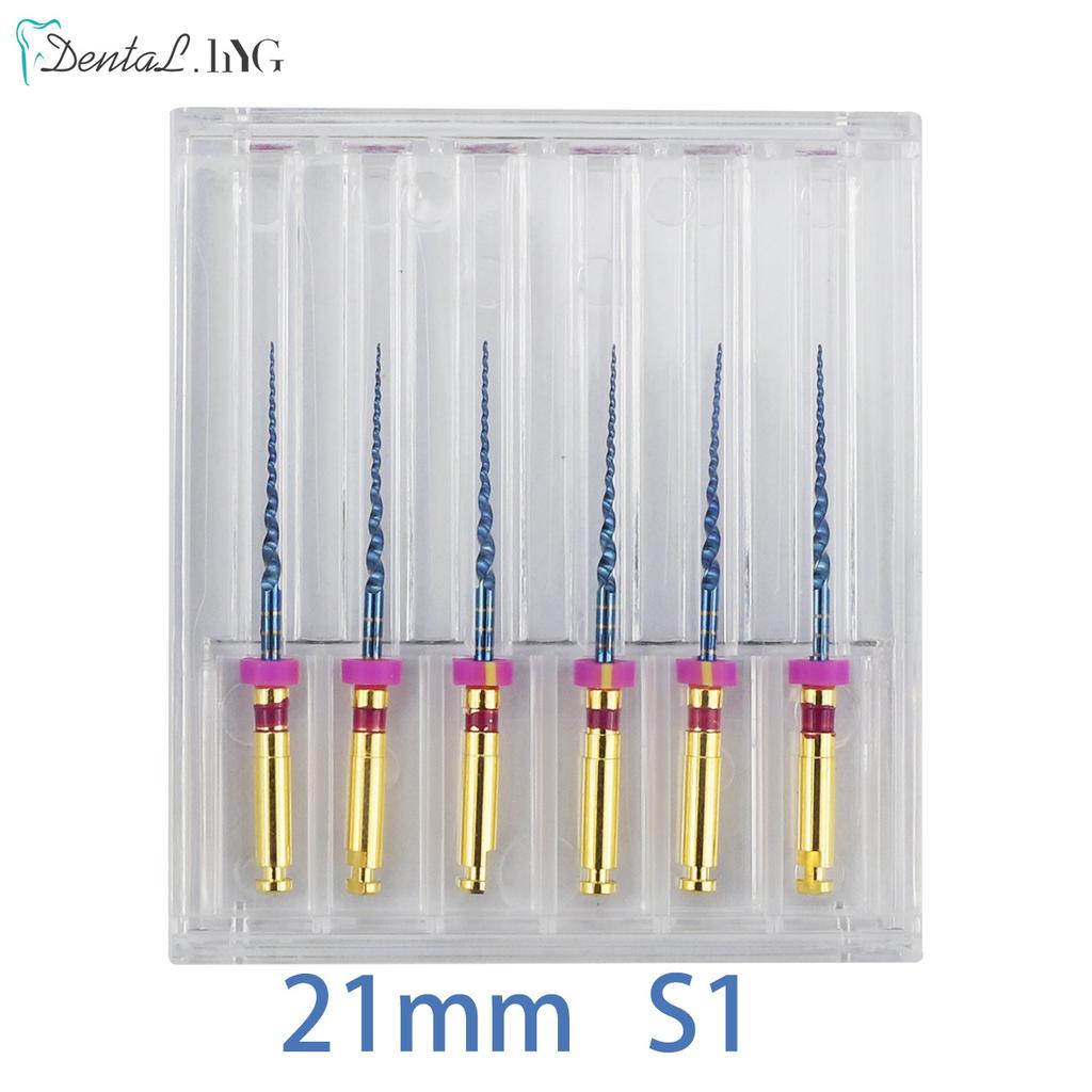 Zahnärztliche SX-F3 Blaue Feilen Nickel-Titan Rotierend Universell Motor Endodontisch Anti-Ermüdung Konstant Nadel Zahnmedizin Wurzelkanal Material