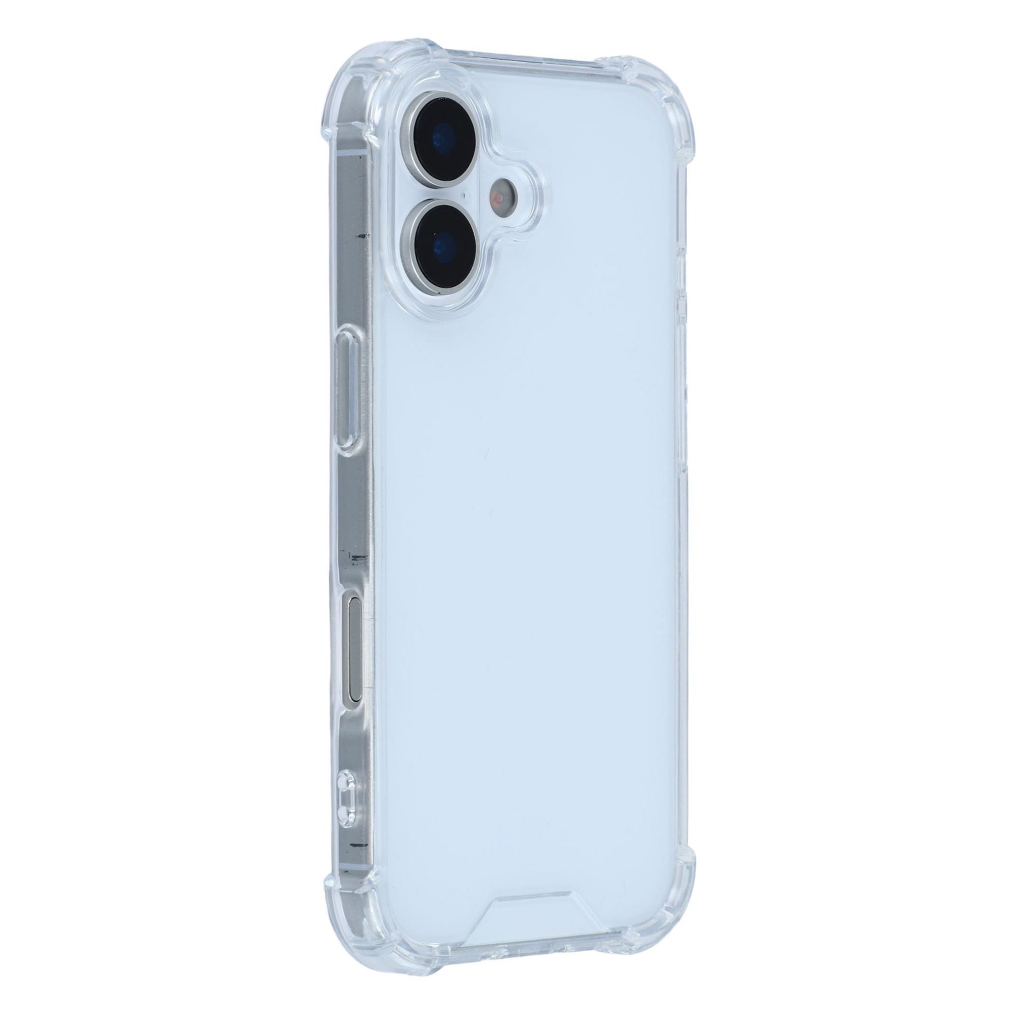 

For iPhone 17 Case Reinforced Corners TPU Frame+Acrylic Back Phone Cover A