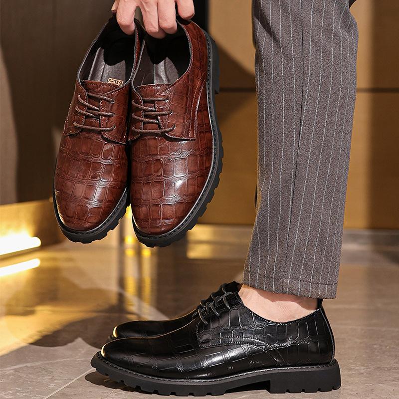 Leather Shoes Men'S Business Men'S Shoes British Style Casual Men'S Formal Leather Shoes Amazon Shoes