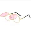 New Steampunk Sunglasses Round Metal Women Style Retro Flip Double Lens Sun Glasses Men Circle Trend Fashion Eyeglasses