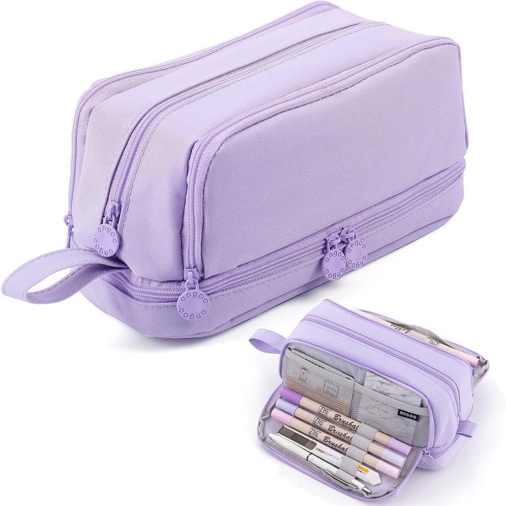 Dual-Compartment Large Capacity Student Pencil Case