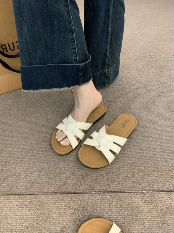 Fashion Shoes Slippers Flat Slides Slipers Women Summer Rubber 2025 Soft Concise  Shoes Women Slippers Summer Pantofle Slides Soft 2025