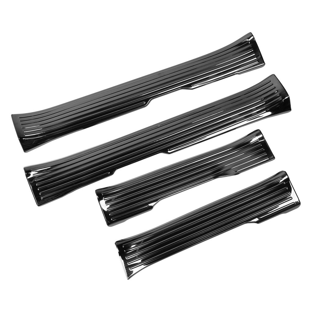 4PCS Door Sill Scuff Plate Guard Protector Trim Stainless Steel Polished Self Adhesive for 2024