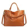 Leather women's bag first layer cowhide women's handbag fashion leather women's bag shoulder messenger tote bag