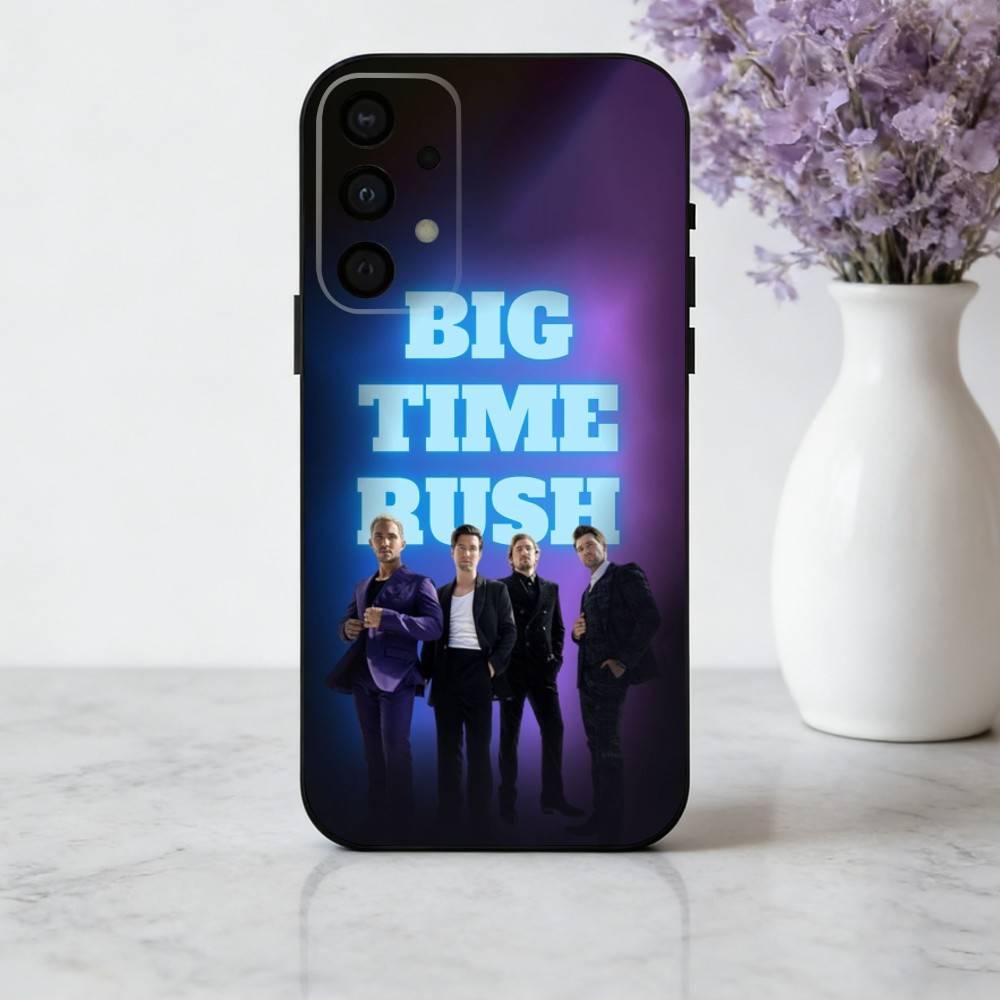 Music B-Big-G T-Time R-Rush-H  Phone Case For Samsung Galaxy A73,A72,A71,A70,A53,A52,A51,Soft Silicone Black Cover