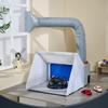 DIY Crafts Paint Coloring Workbench Portable Gundam Miniature Airbrushing Spray Booth with LED Light