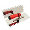 BHBL 1/2inch Square Notched Trowel,Stainless Steel Flat Finishing Trowel for Cement, Masonry Tile Installation Work