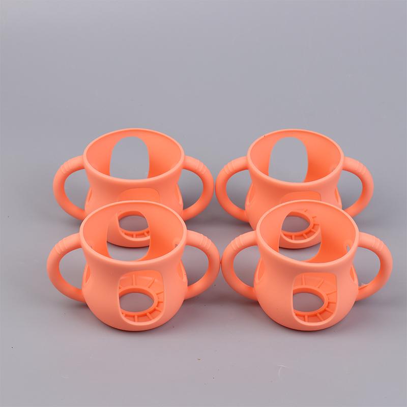 2/4Pcs Silicone Sleeves For Avent Baby Bottles Anti Breakage Baby Bottle Holder With Handle
