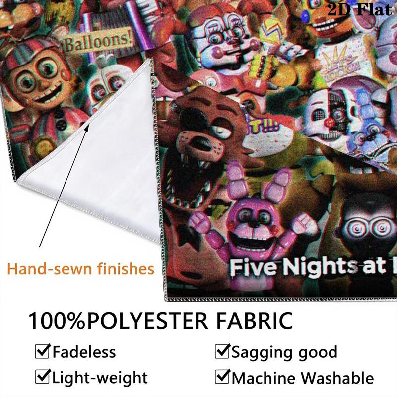Five Nights Freddy'S Survival Horror Tapestry Background Cloth Wallmounted Homestay Soft Decoration Tapestry Soft Work Of Art
