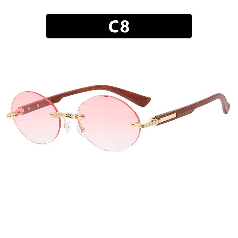 Sexy Small Frame Rimless Punk Sunglasses Women Luxury Brand Sun Glasses For Lady Frameless Eyewear Uv400 Glasses