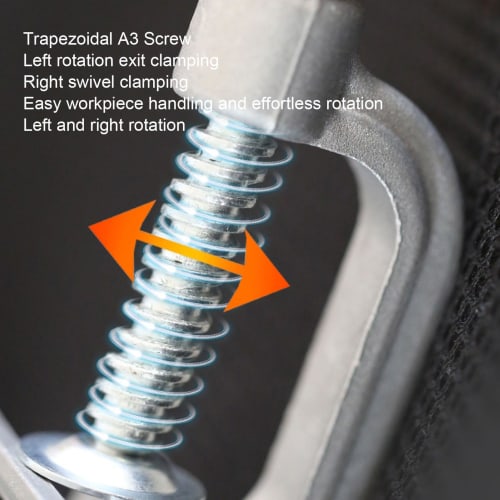 10-180 Rotating Double Handle Pipe Welding Clamp, 5 x 1.6 x 3.8cm, Aluminum Alloy Die-Cast, Swing Jaw Design, for Woodworking, Crafts, Welding, Cabin