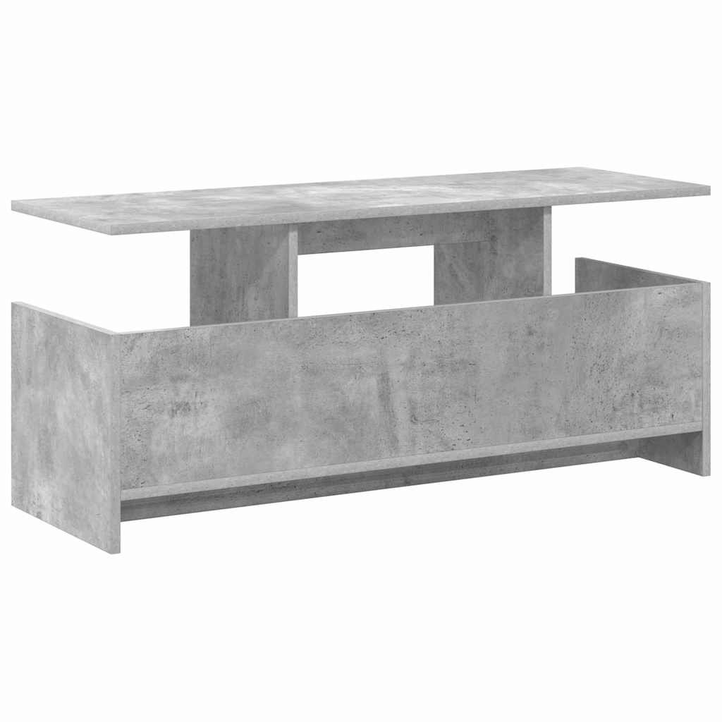 Concrete Grey TV Stand 102 x 35 x 45 cm Particleboard