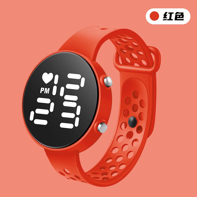 Led Watch Fashion Sports Watch Waterproof Watch Led Electronic Watch Male And Female Student Electronic Watch красный