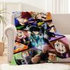 Anime Cool Blanket Flannel Warm Comfort My H-hero A-academia Soft Plush Blanket for Sofa Living Room Office Bedroom Travel Gift