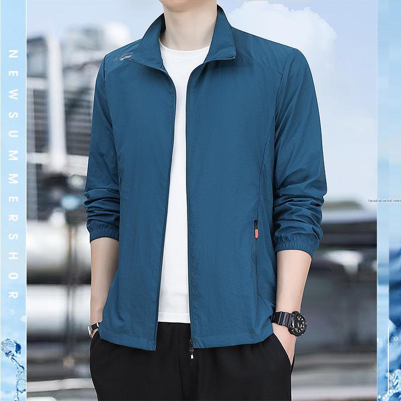 Men's Ice Silk Quick-Dry Lightweight Sun Protection Top - Summer Breathable Thin Outdoor Outerwear