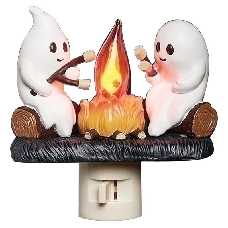 Halloween Ghost Socket American-standard Ghost Campfire Flashing Night Light