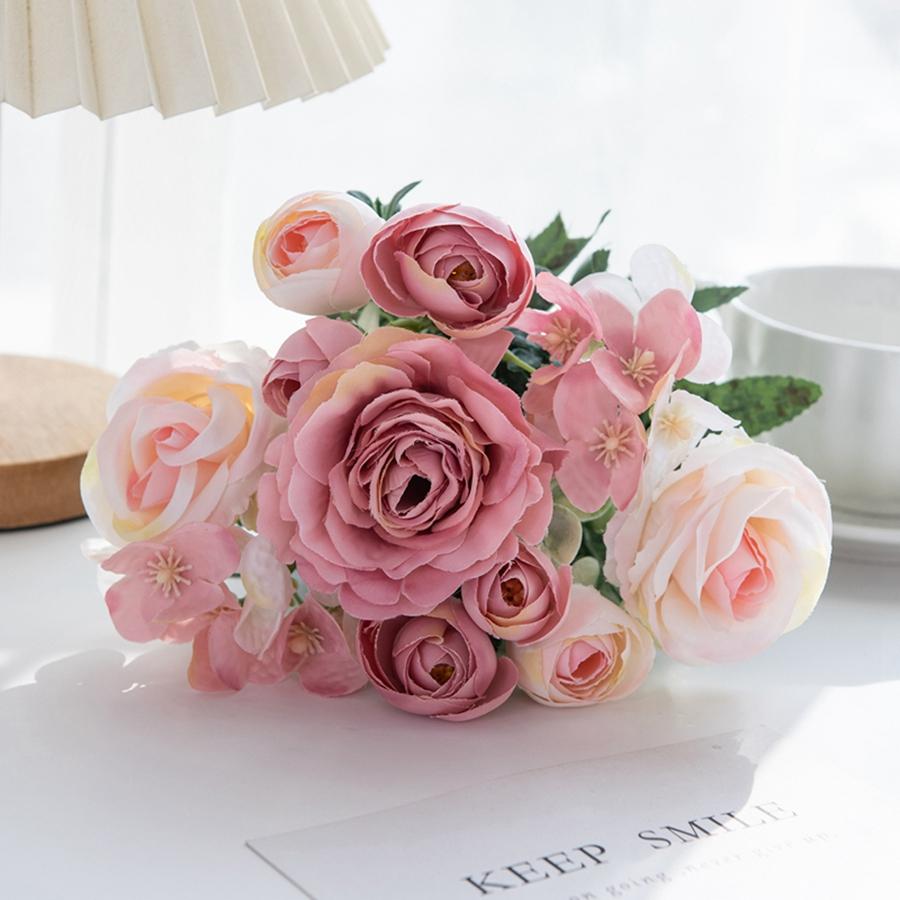 Künstliche Blumen Hohe Qualität Seidenrose Valentinstag Kranz Haus Zimmer Hof Brautstrauß Zubehör Hochzeit Außen Dekoration DIY Geschenk