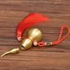 1Pc Traditional Chinese Feng Shui Gourd Brass Mental For Health Enhance Buddhist Good Luck Home Ornament Decor Pendant Keychain