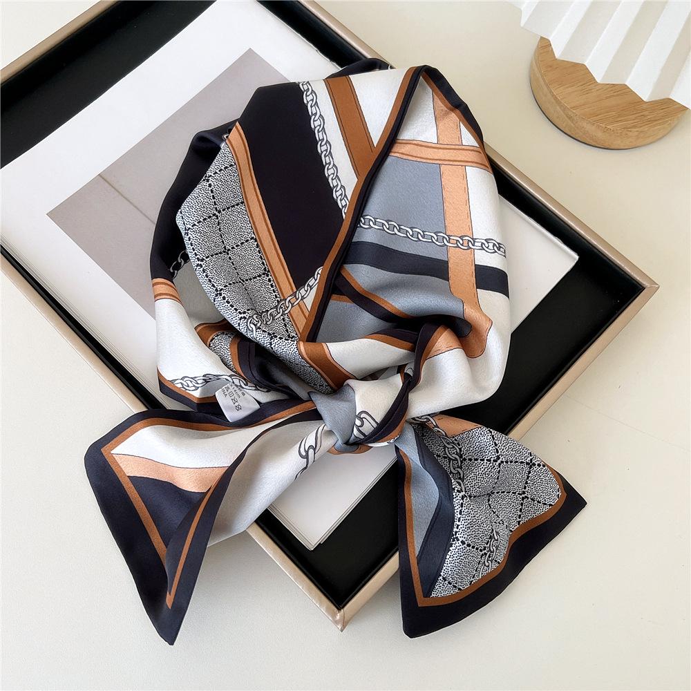 Pingjiao New Style Spring And Autumn Professional Decoration Versatile Small Silk Scarf Women'S Scarf Narrow Long Hair Strap Tie Bag Belt