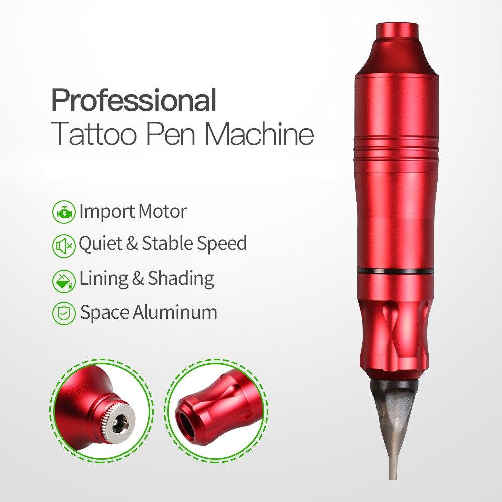 MiniTattoo Power Pen Motor Tattoo Machine Set Sada tetovacích per pro profesionály