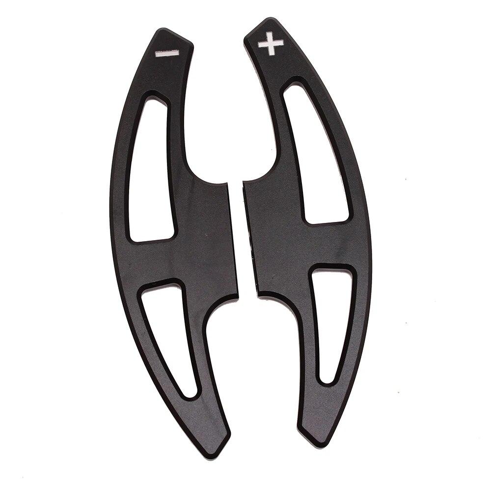 

Для BMW E90 E92 E93 M3 X5 X6 удлинитель рулевого колеса, рычаг переключения передач из алюминиевого сплава, руль переключения передач DSG, 2 шт. чёрный