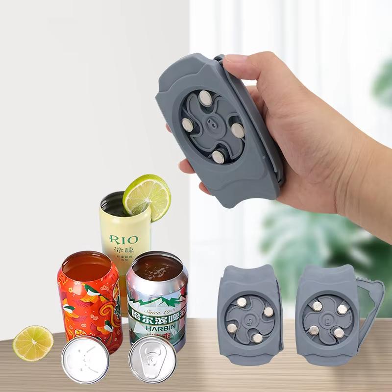 Rotary Quick Can Bottle Opener Portable Multifunctional Beer Soda Coke Lid Remover for Bar Camping Dinner Party Supplies