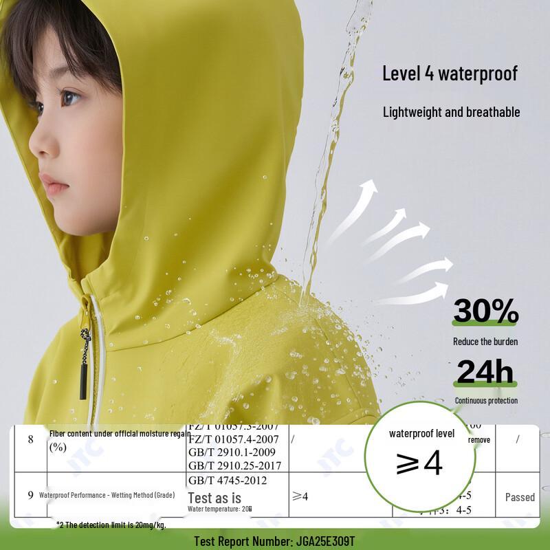 Boys' Hooded Waterproof Spring Jacket