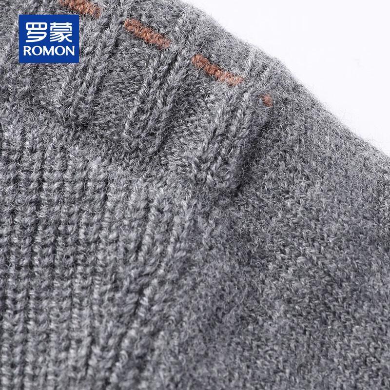 ROMON Men's 100% Pure Wool Thick Turtleneck Sweater