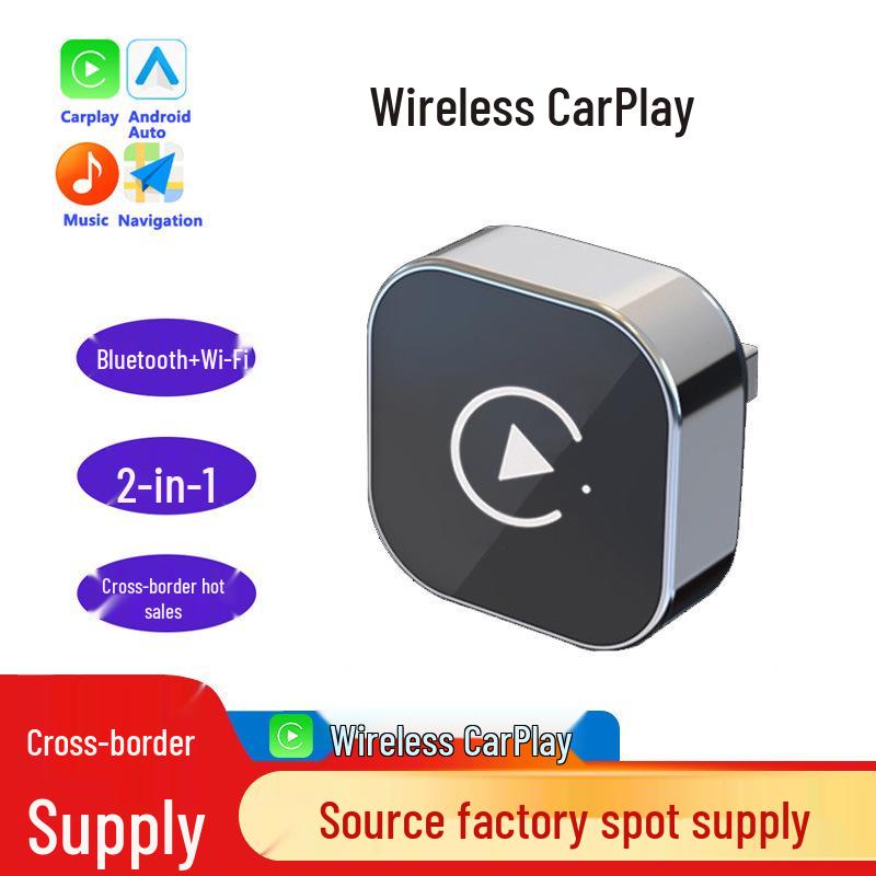 

2026 Wireless CarPlay & Android Auto Adapter with RGB Lights
